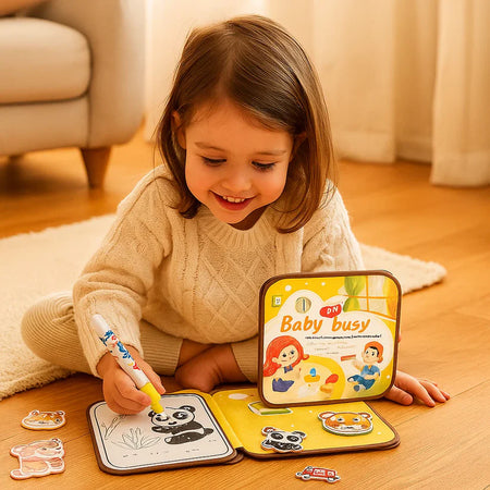 Livre d'histoires magiques Montessori 2 en 1