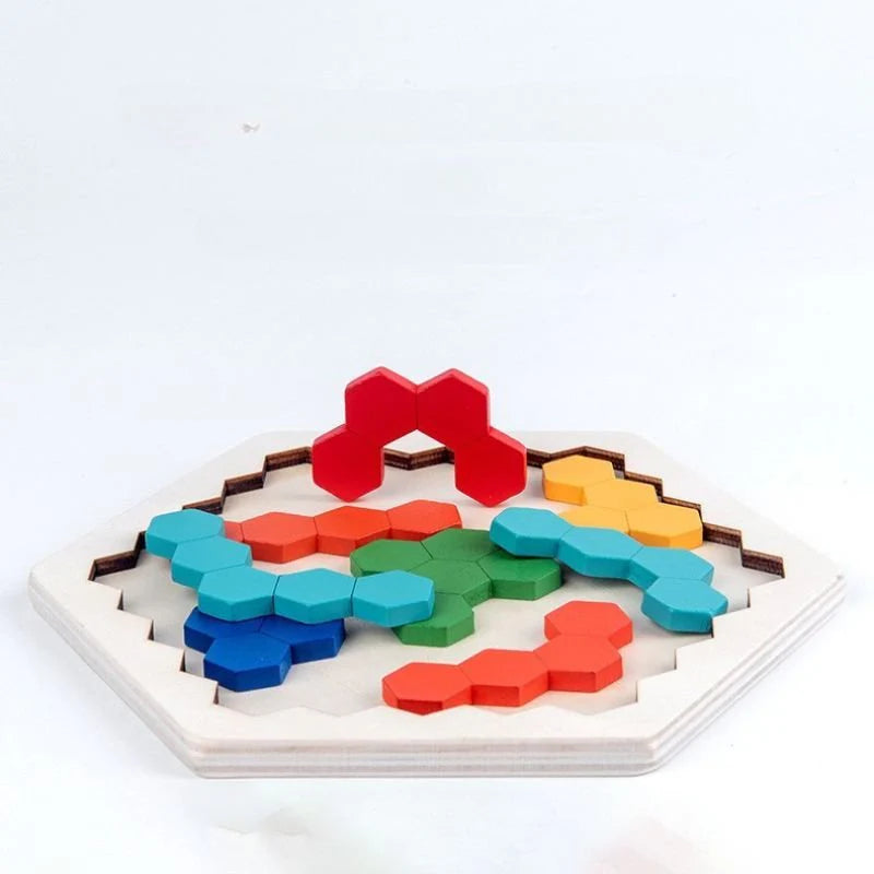 Tangram en bois – Puzzle éducatif Montessori